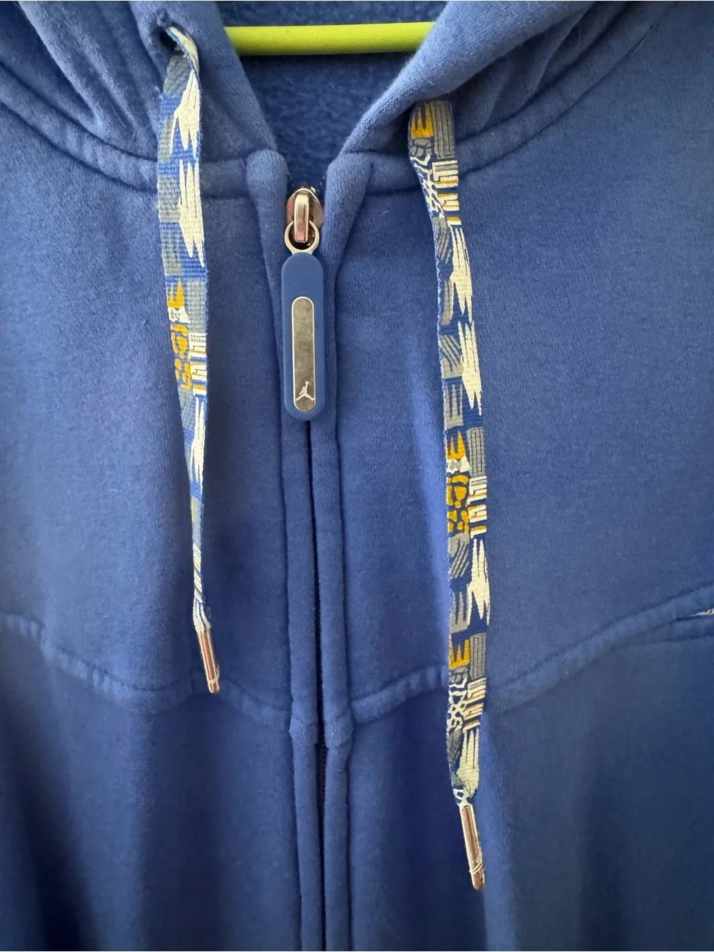 Vintage Jordan Men’s Blue Full-Zip Hoodie